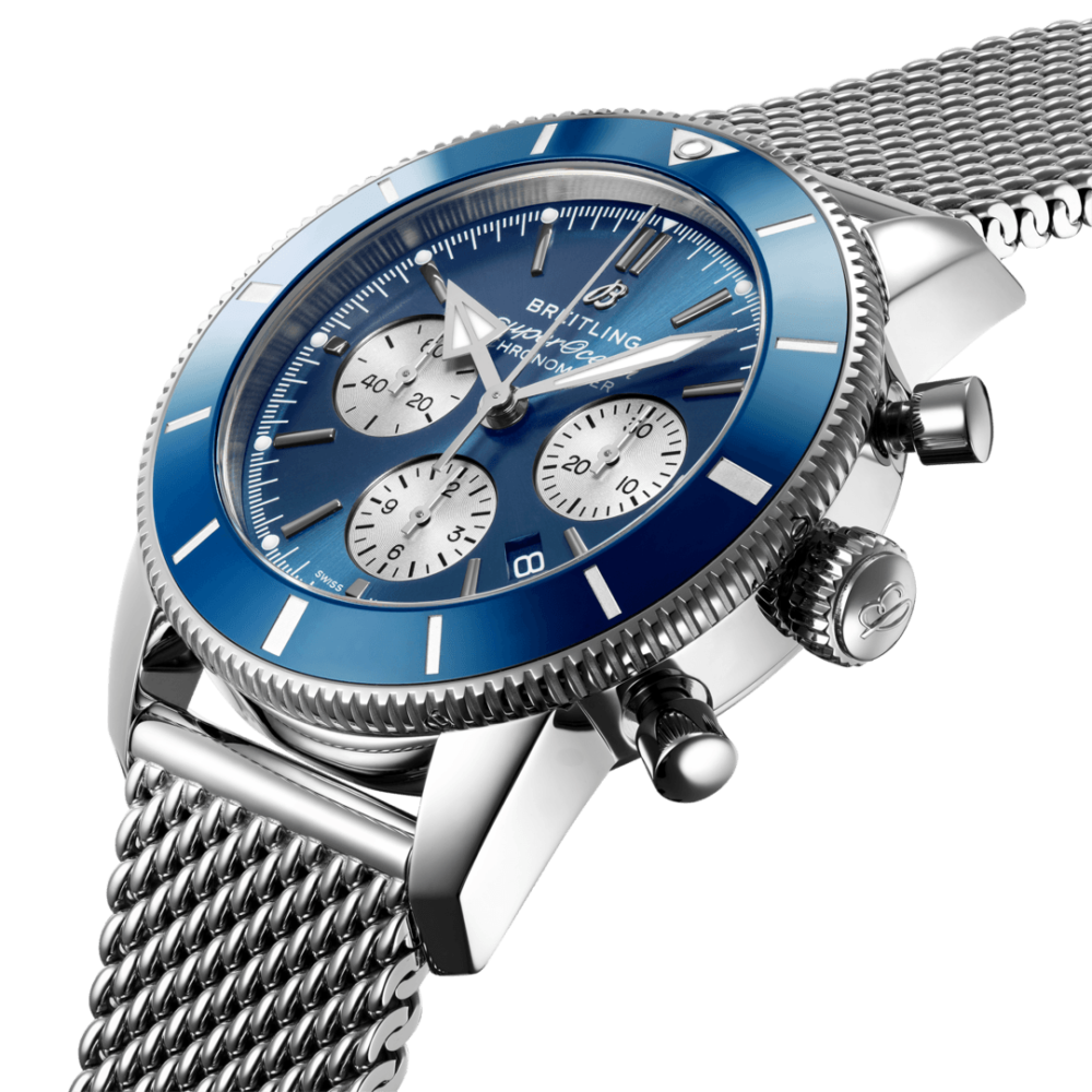 Breitling AB0162161C1A1 Superocean Heritage B01 Chronograph Stainless Steel 44mm Blue Dial - Image 5