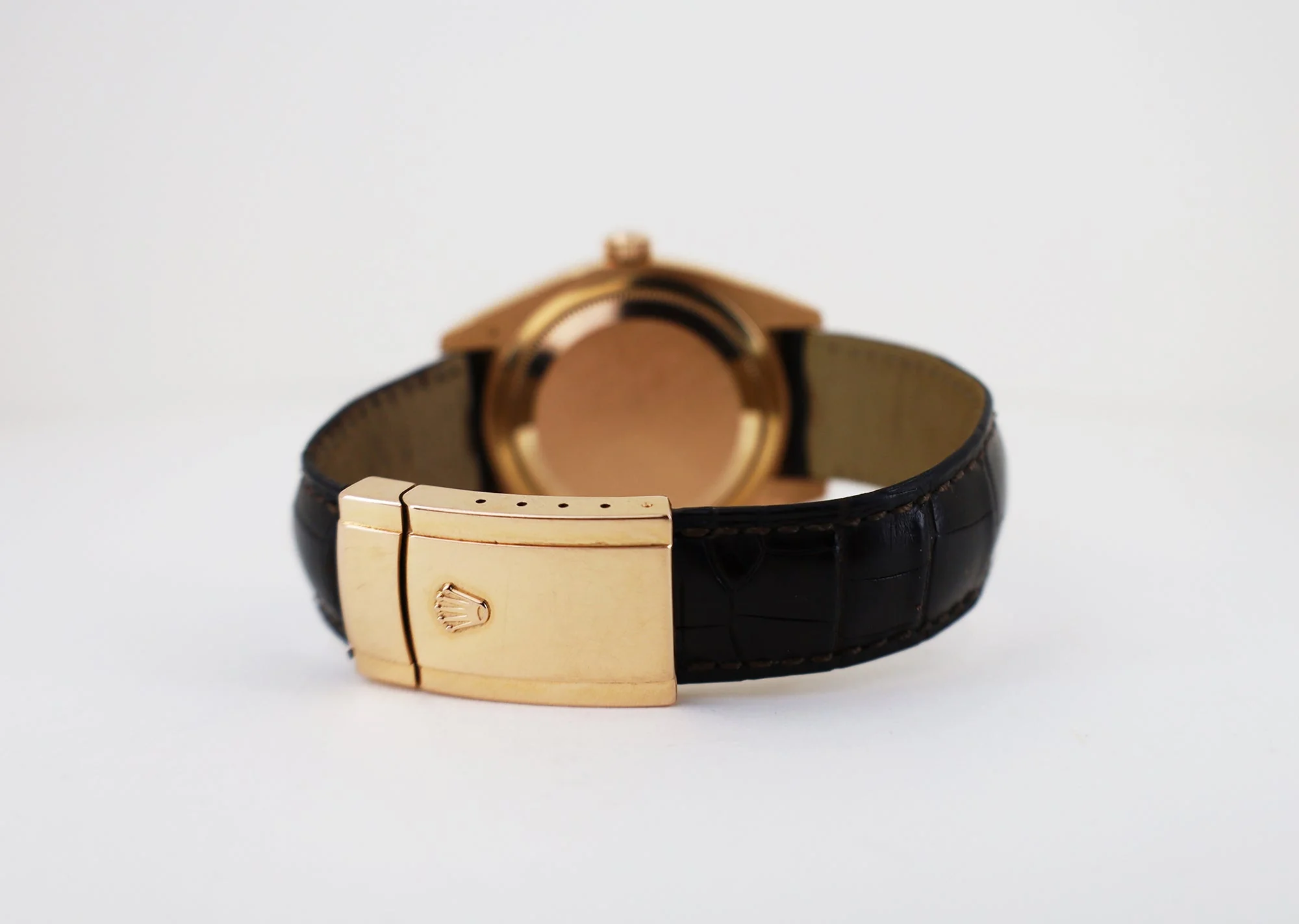 Rolex Everose Gold Sky-Dweller Watch - Chocolate Sunray Arabic Dial - Brown Leather Strap - 326135 cho - Image 3