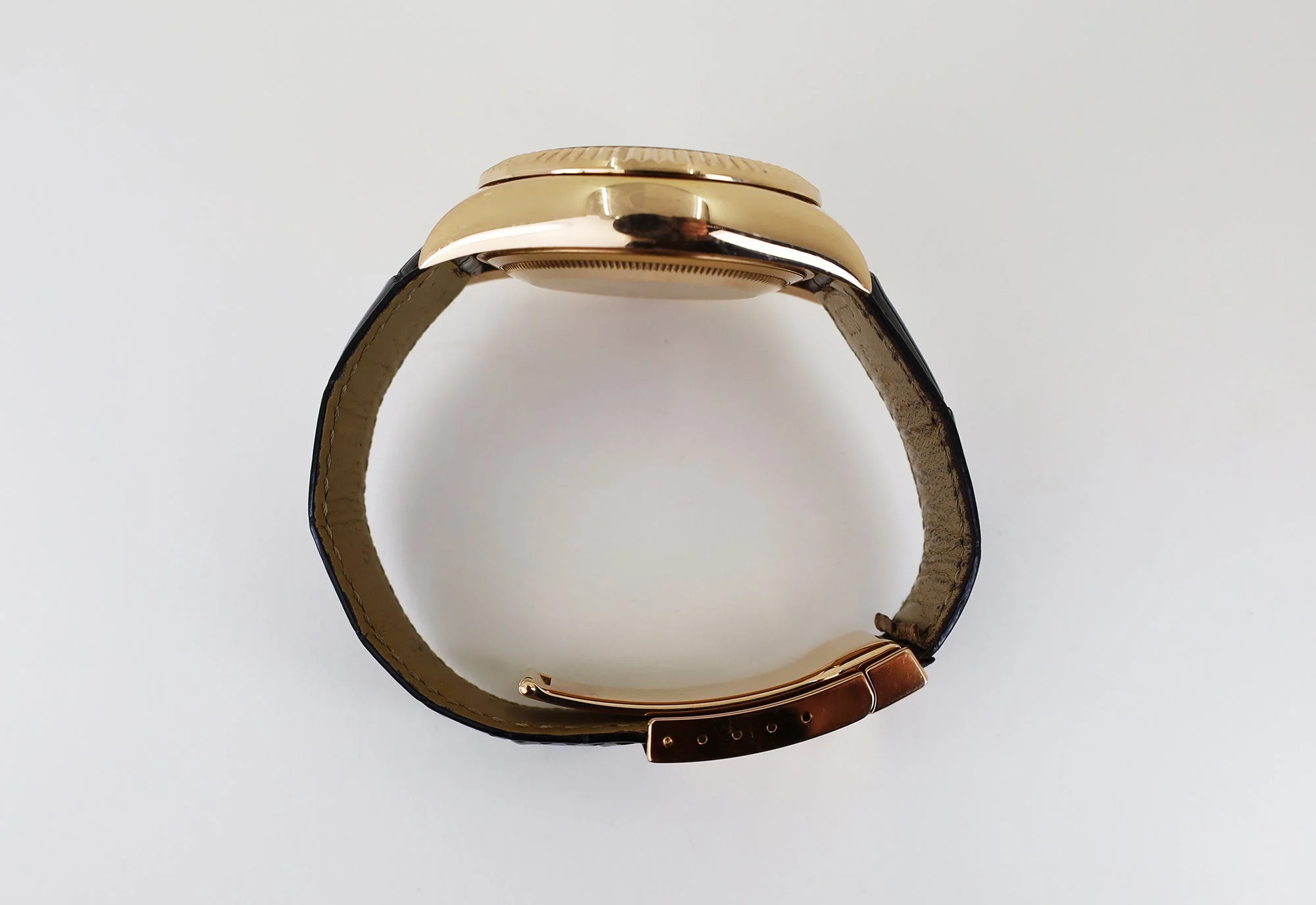 Rolex Everose Gold Sky-Dweller Watch - Chocolate Sunray Arabic Dial - Brown Leather Strap - 326135 cho - Image 4